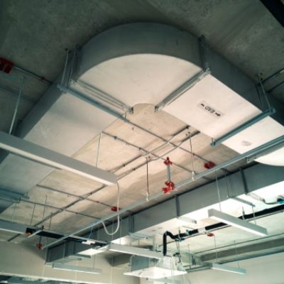 Air,Duct,Of,The,Air,Conditioning,System,Is,Installed,On